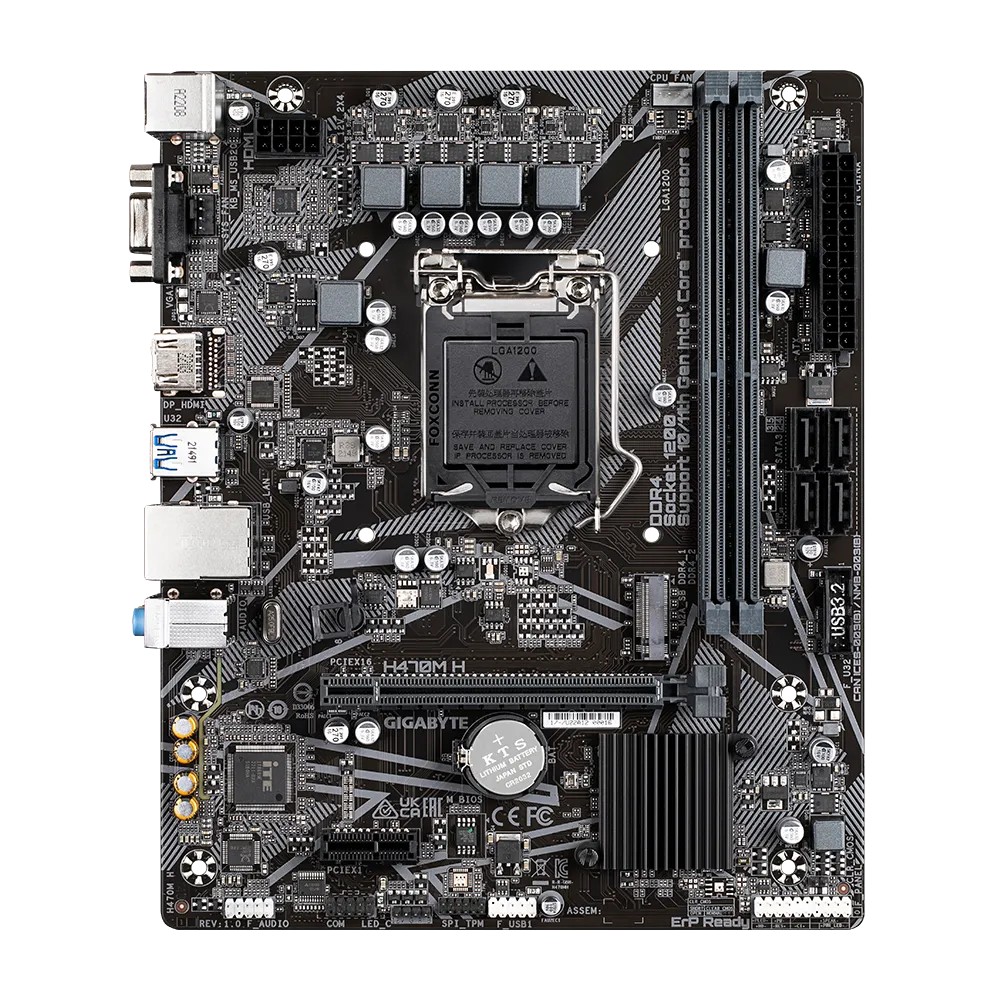 Placa de baza GIGABYTE H470M K / Socket 1200 / H470 / DDR4 / ATX photo 2