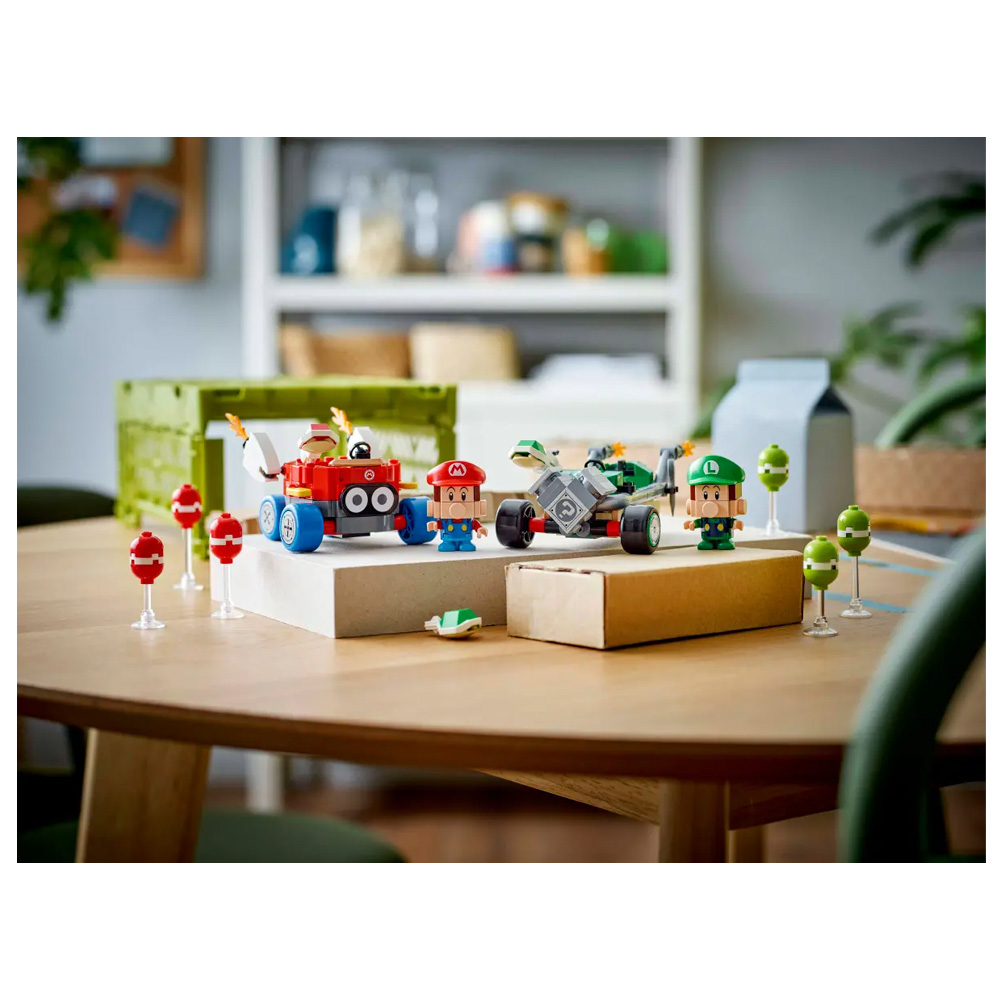 Constructor Lego Super Mario Mario Kart™ – Baby Mario vs. Baby Luigi 72034 de la 8+ ani photo 5