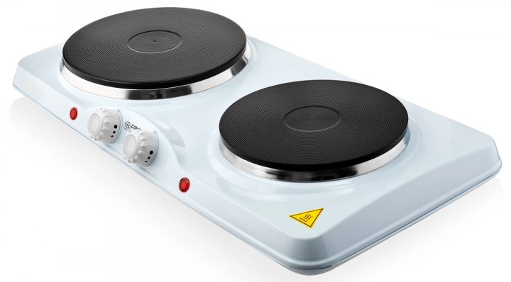 Плита настольная электрическая First FA50834, 2 конфорок, 2500 Вт, Белый photo 4