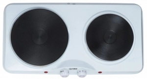 Плита настольная электрическая First FA50834, 2 конфорок, 2500 Вт, Белый thumbnav 2