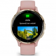 Умные часы Garmin Venu 3S, Pink Dawn / Soft Gold thumbnav 4