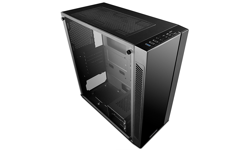 Carcasa DEEPCOOL MATREXX 55 V3 / w/oPSU / Side panel / RGB LED Strip / ATX / Black photo 4