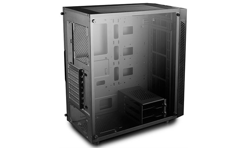Carcasa DEEPCOOL MATREXX 55 V3 / w/oPSU / Side panel / RGB LED Strip / ATX / Black photo 7