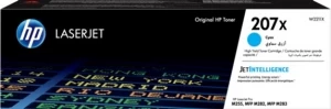 HP 207X (W2211X) Cyan LaserJet Toner 2450 pages for HP Color LaserJet Pro MFP M283fdw, HP Color LaserJet Pro M255dw, HP Color LaserJet Pro MFP M282nw, HP Color LaserJet Pro MFP M283fdn 