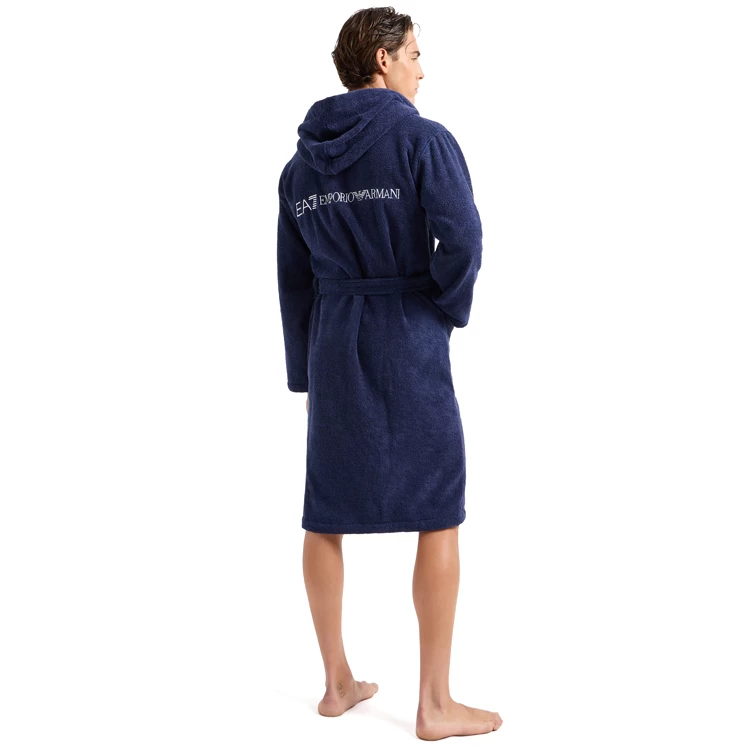 Halat de baie EA7 EMPORIO ARMANI BATHROBE ACTIVE/Albastru photo 4