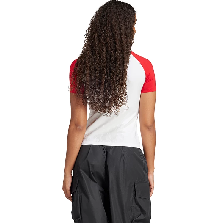 Tricou Adidas 3S SLIM TEE M Alb Femei photo 4