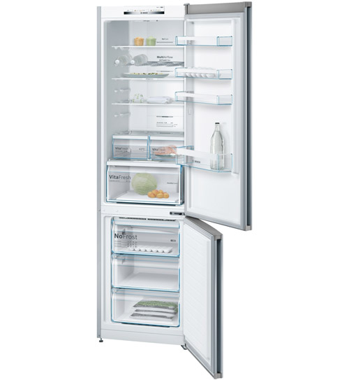 Frigider cu doua usi Bosch KGN39VL35 / 366 l / 203 cm / A++ / Gri photo 2