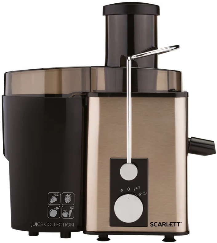 Соковыжималка центробежная Scarlett SC-JE50S35, 0.6 л, 1000 Вт, 2 скоростей, Золотистый photo 1 Соковыжималка центробежная Scarlett SC-JE50S35, 0.6 л, 1000 Вт, 2 скоростей, Золотистый photo 1