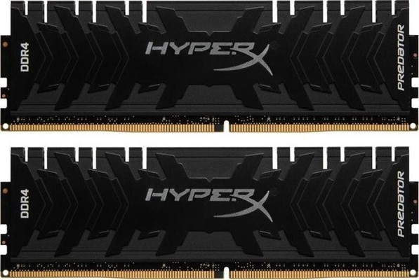 32GB (Kit of 2*16GB) DDR4-2666 Kingston HyperX® Predator DDR4, PC21300, CL13, 1.35V, Asymmetric BLACK low-profile heat spreader, Intel XMP Ready (Extreme Memory Profiles) photo 1