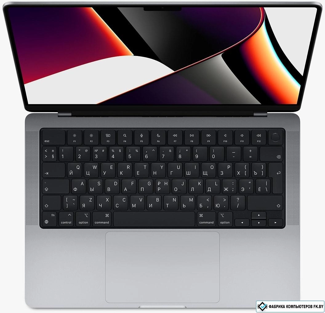 APPLE MacBook Pro 16.2" M1 Pro (2021) Space Gray, M1 Pro with 10-Core / 16-Core / 16-Core, 32GB RAM, 512GB SSD, 140W, RU Layout photo 2