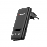 USB-зарядное устройство VERBATIM Fold 'n' Go GaN Charger 65W / Dual USB-C/ Black thumbnav 1