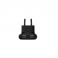 USB-зарядное устройство VERBATIM Fold 'n' Go GaN Charger 65W / Dual USB-C/ Black thumbnav 3