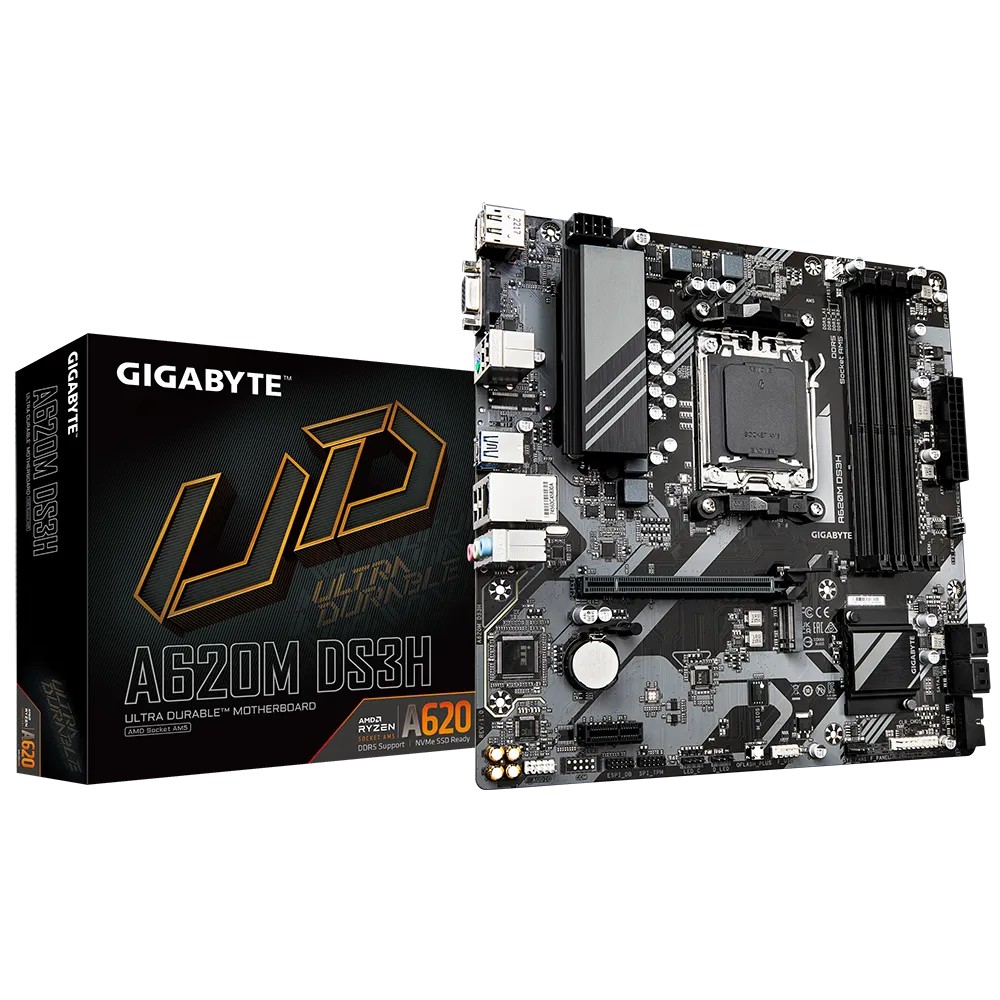 Placa de baza GIGABYTE A620M DS3H / AM5 / A620 / DDR5 / mATX photo 1