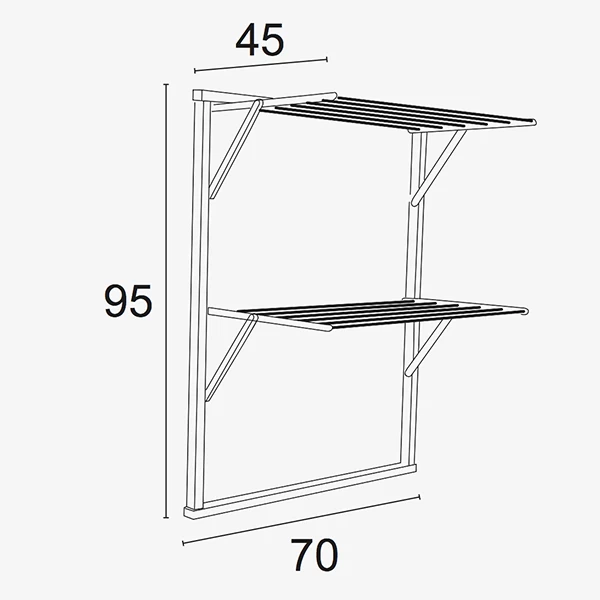 Сушилка на батарею для белья Arredamenti Italia Klaus Nero photo 2