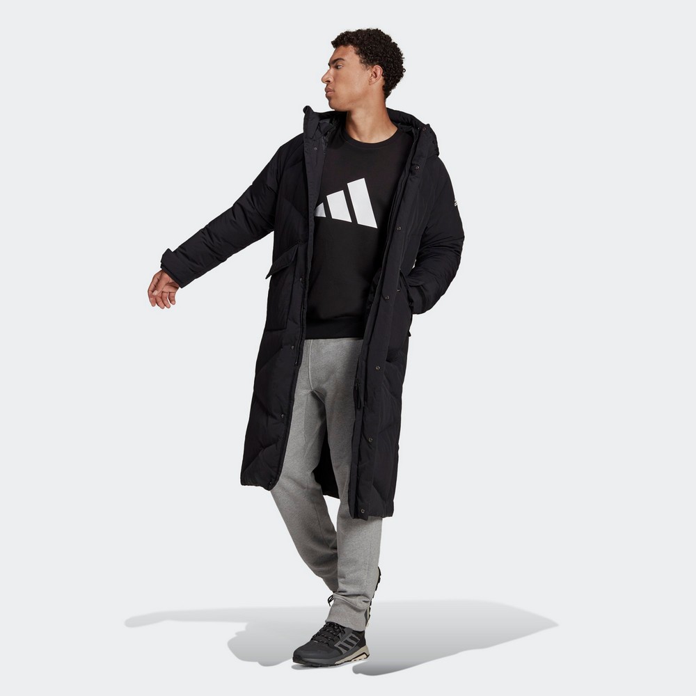 Куртка мужская Adidas BIG BAFFLE COAT S Черный photo 2