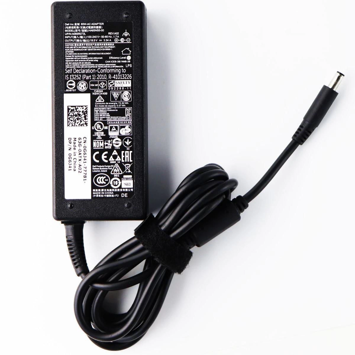 DELL AC Adapter - ONLY FOR DELL THIN CLIENT Wyse 5010/5020/5030/7010/7020/7040 - 65W, 19V, 3 Pin, 5.5mm(OD)x2.5mm(ID)x12.5mm(L), C6 Power Cord. photo 1