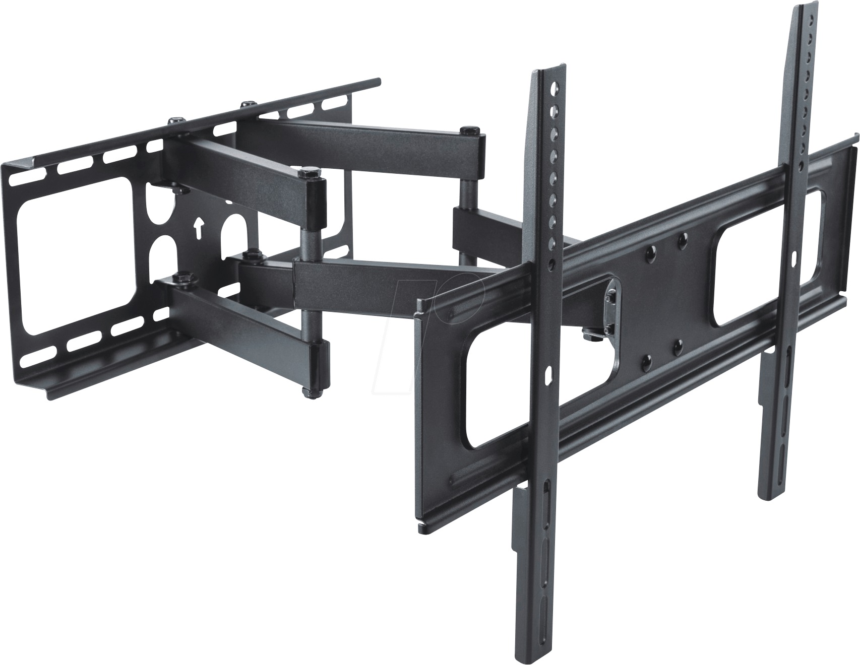 TV-Wall Mount for 32-70" - PureMounts "FM31-600" 2 arms, Tilted, up to 50kg, Tilt:+10°/- 20°, swivel: 120°,  level: +/- 3°, 64-510mm  wall distance, max.VESA 600x400, Steel black photo 1