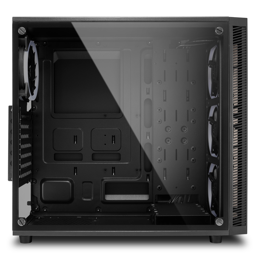 Carcasa Sharkoon TG4M RGB / no PSU / Side panel / 4x120mm A-RGB LED / ATX / Black photo 4