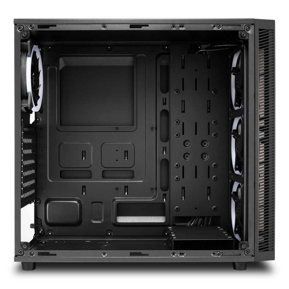 Carcasa Sharkoon TG4M RGB / no PSU / Side panel / 4x120mm A-RGB LED / ATX / Black photo 5