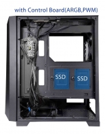 Корпус XILENCE Xilent Breeze XG131 / w/oPSU / Side panel / 3x ARGB 120mm + 1x120mm / ATX / Black thumbnav 6