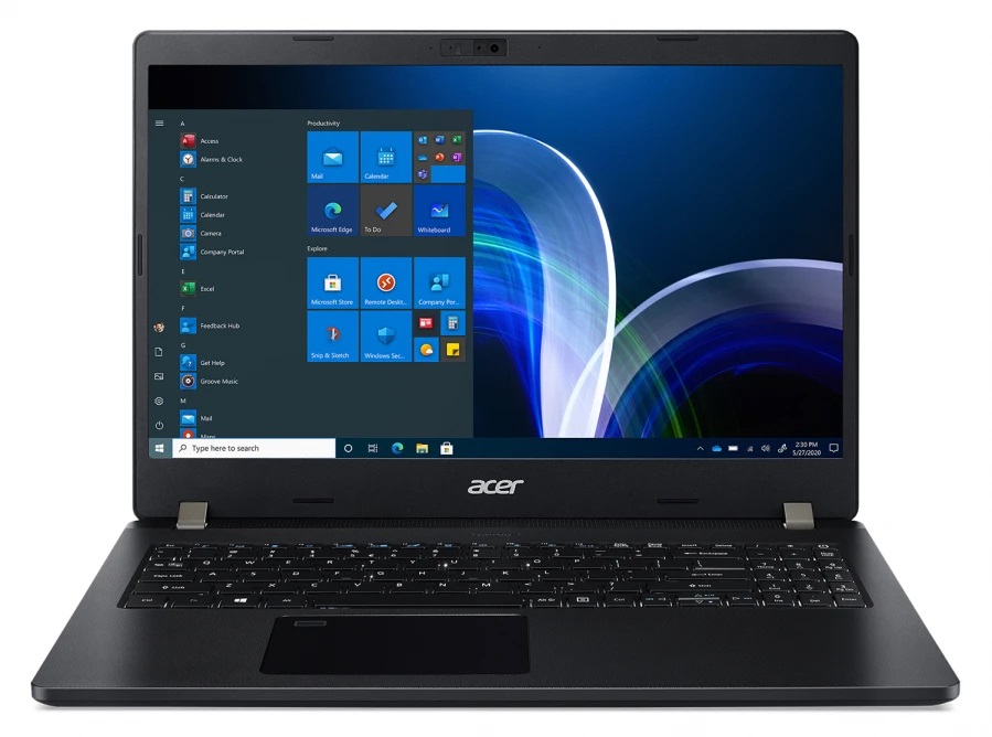 Acer Travel Mate TMP215-53 Black, 15.6" FHD IPS (Intel Core i5-1235U, 8GB (1x8GB) DDR4, 512GB M.2 NVMe SSD, Intel Iris XE, CR, HDMI, LAN, TB4, WiFi6+BT5.1, 50Wh BT, HD Cam, FPR, Win11Pro, 1.8kg) photo 1