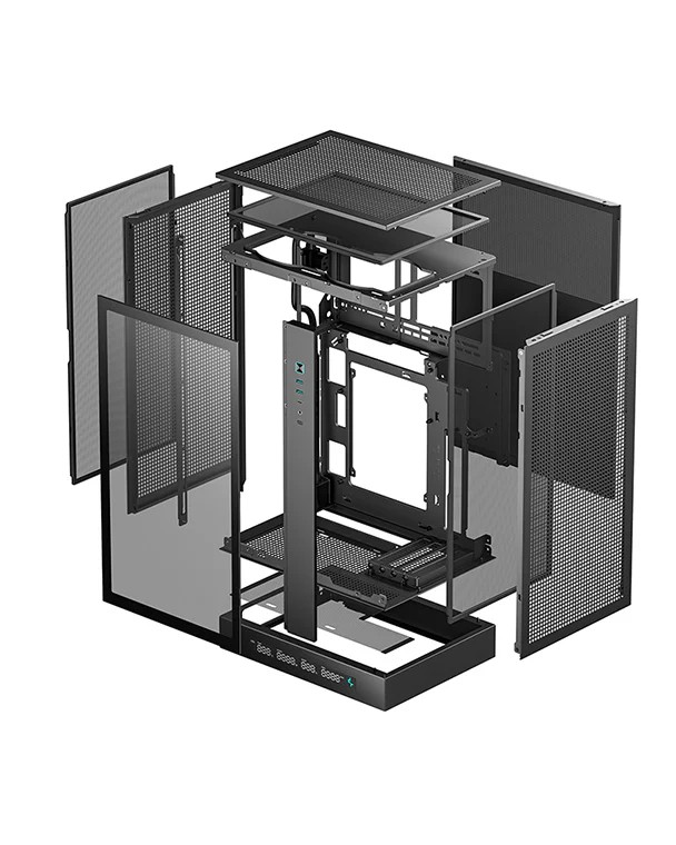 Корпус DEEPCOOL CH270 DIGITAL / w/oPSU / Side-Window / 1x120mm / mATX photo 5