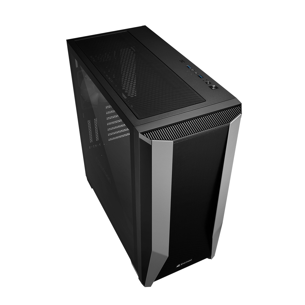Корпус Sharkoon TG7M RGB / no PSU / Side panel / 4x120mm A-RGB LED / ATX / Black photo 3