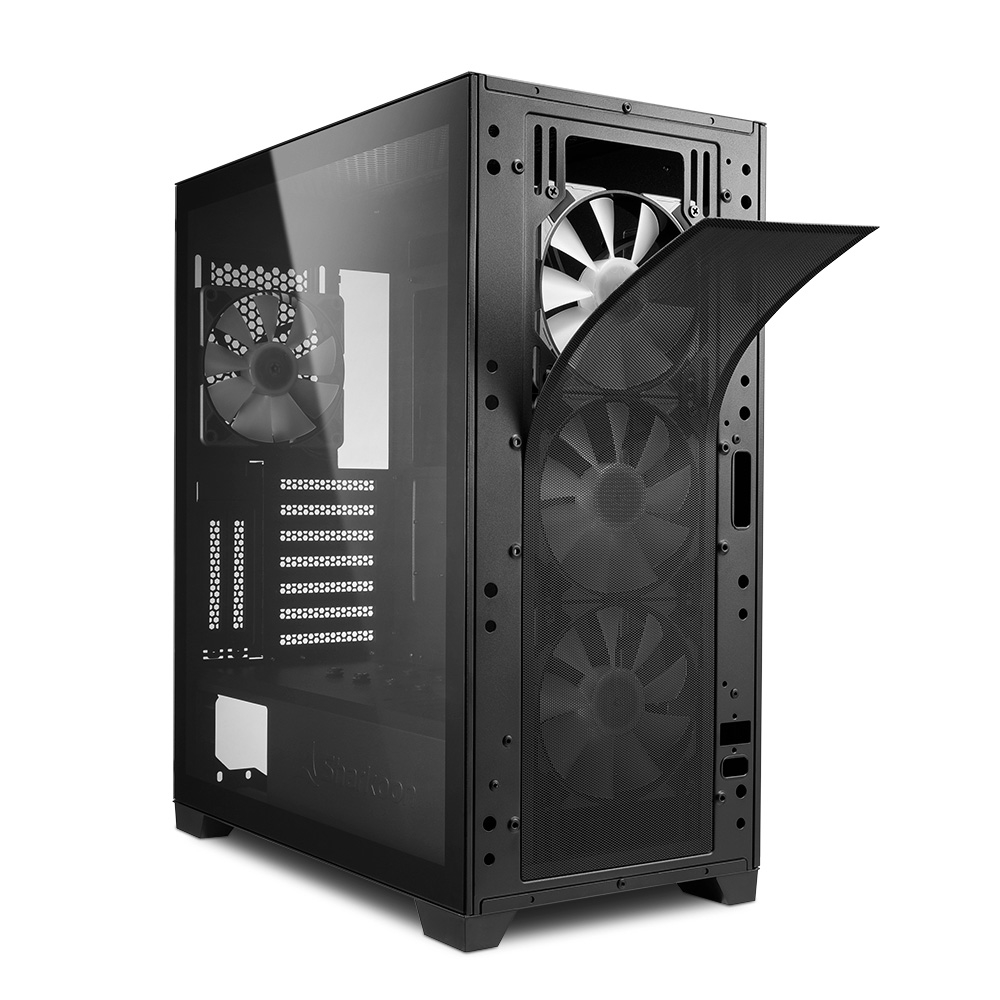 Корпус Sharkoon TG7M RGB / no PSU / Side panel / 4x120mm A-RGB LED / ATX / Black photo 7