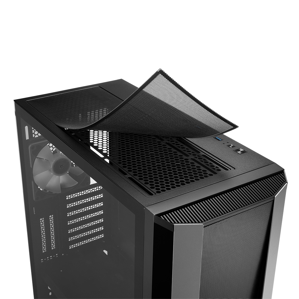 Корпус Sharkoon TG7M RGB / no PSU / Side panel / 4x120mm A-RGB LED / ATX / Black photo 9