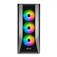 Корпус Sharkoon TG7M RGB / no PSU / Side panel / 4x120mm A-RGB LED / ATX / Black thumbnav 2