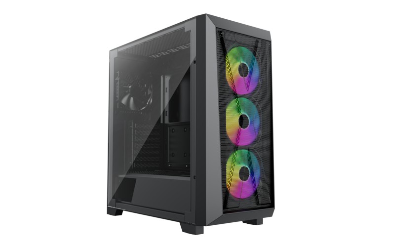 Корпус XILENCE Xilent X | XG151 / w/oPSU / with Tempered Glass Side Panel / 3x ARGB 120mm + 1x120mm / ATX / Black photo 2