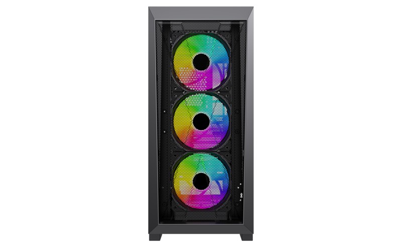 Корпус XILENCE Xilent X | XG151 / w/oPSU / with Tempered Glass Side Panel / 3x ARGB 120mm + 1x120mm / ATX / Black photo 3
