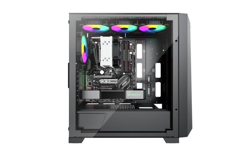 Корпус XILENCE Xilent X | XG151 / w/oPSU / with Tempered Glass Side Panel / 3x ARGB 120mm + 1x120mm / ATX / Black photo 4