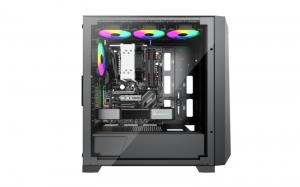 Корпус XILENCE Xilent X | XG151 / w/oPSU / with Tempered Glass Side Panel / 3x ARGB 120mm + 1x120mm / ATX / Black thumbnav 4