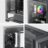 Корпус XILENCE Xilent X | XG151 / w/oPSU / with Tempered Glass Side Panel / 3x ARGB 120mm + 1x120mm / ATX / Black thumbnav 7