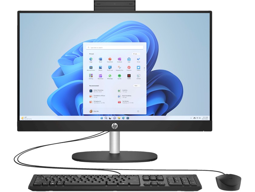 Моноблок 27.0” HP 27-cr0037ci / Intel Core i3-1315U / 8GB / 512GB SSD / Jet Black photo 1