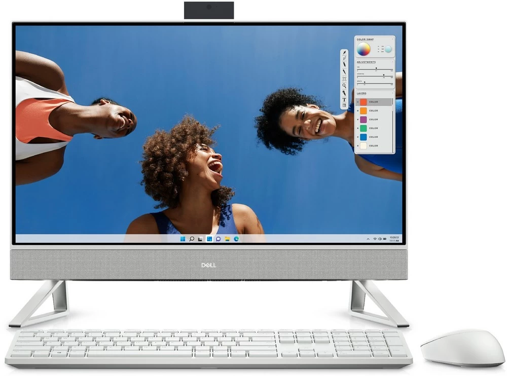 All-in-One PC 23,8” DELL lnspiron 5430/ Intel Core 7 150U/ 16GB / 1TB SSD/ Win10Home / Pearl White Cover photo 1