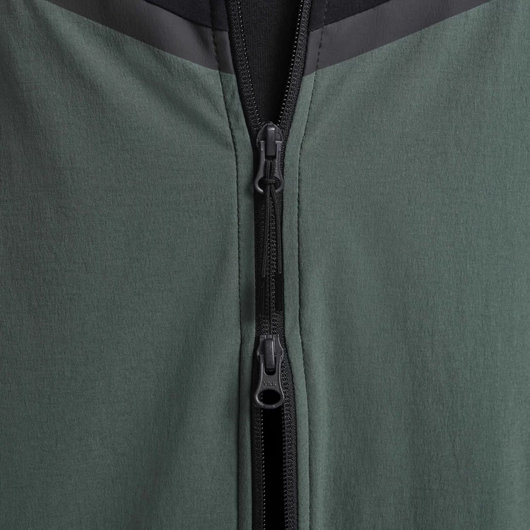 Мужская Толстовка Nike M NK TCH WVN WR FZ JKT M Черный/Зеленый photo 4