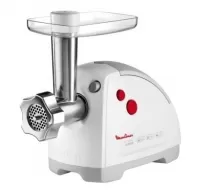 Tocator carne cu cilindru rotativ Moulinex ME 657138, 2.9 kg/min, Alb 