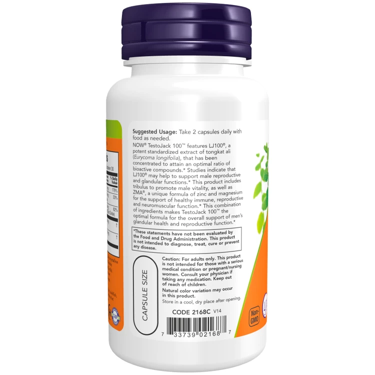 Vitamine Now Foods TestoJack 100 photo 2