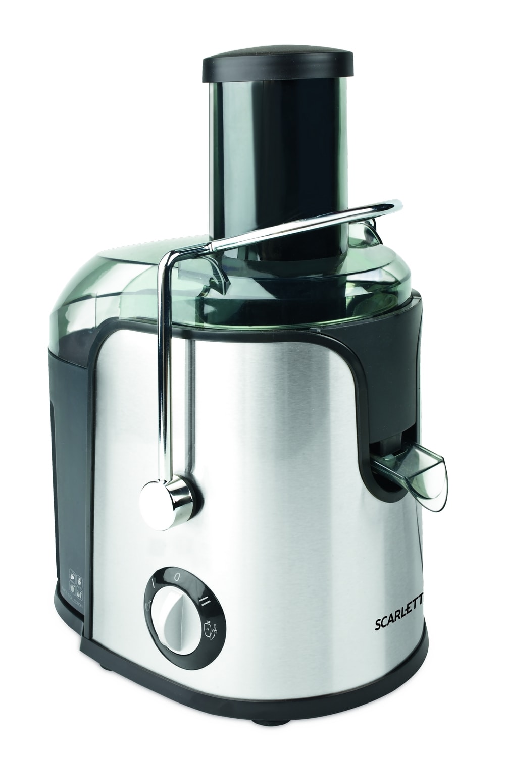Соковыжималка центробежная Scarlett SC-JE50S38, 0.75 л, 1000 Вт, 2 скоростей, Серебристый photo 1 Соковыжималка центробежная Scarlett SC-JE50S38, 0.75 л, 1000 Вт, 2 скоростей, Серебристый photo 1