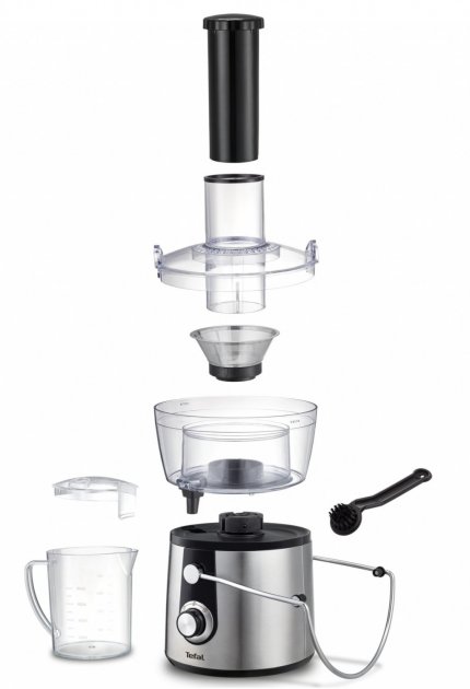 Соковыжималка центробежная Tefal ZE550D38, 1.5 л, 800 Вт, 2 скоростей, Серебристый photo 6