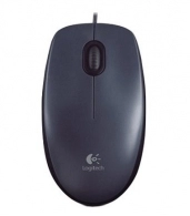 Logitech M100 Optical Mouse, Grey, USB 