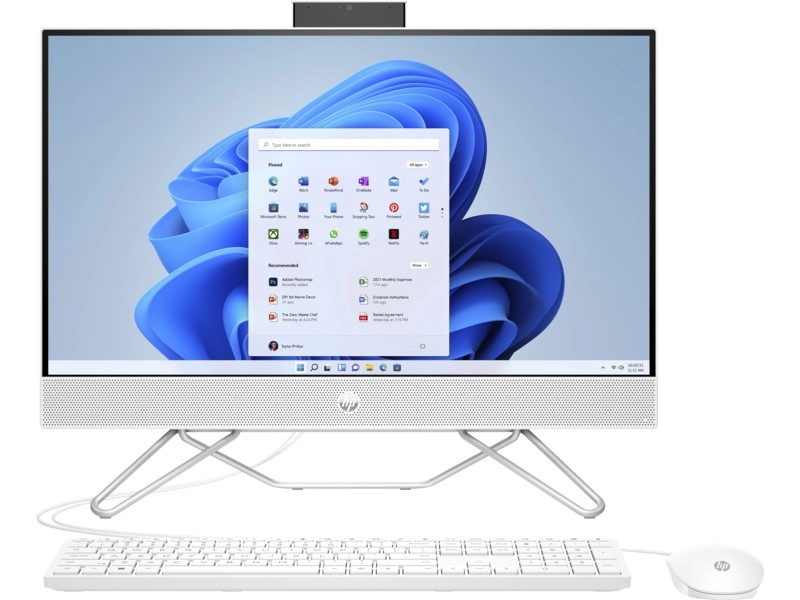 All-in-One PC - 23.8" HP AiO 24-cb0047ur 23.8" FHD IPS Non-Touch, AMD Ryzen 3 5300U, 8GB (2x4Gb) DDR4, 256GB M.2 PCIe NVMe SSD + HDD 1TB SATA, AMD Integrated Graphics, CR, HD Cam, WiFi ac 1x1 + BT5, HDMI, LAN, Wired USB Keyboard and Mouse, Windows 11 SL,  photo 1
