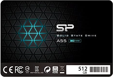 2.5” SSD 512GB  Silicon Power  Ace A55, SATAIII, SeqReads: 500 MB/s, SeqWrites: 450 MB/s, MTBF 1.5mln, SLC Cache technology, BBM, SP Toolbox, 7mm, 3D NAND TLC photo 1