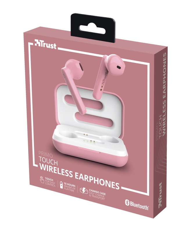 Наушники Trust  Primo Touch Bluetooth / Pink photo 7