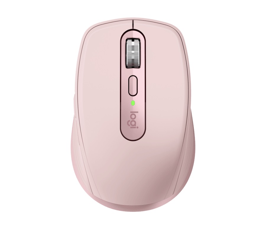 Logitech Wireless Mouse MX Anywhere 3, 6 buttons, Bluetooth + 2.4GHz, Optical, 200-4000 dpi,Effortless multi-computer workflow pair up to 3 devices, Unifying receiver, Rose photo 1