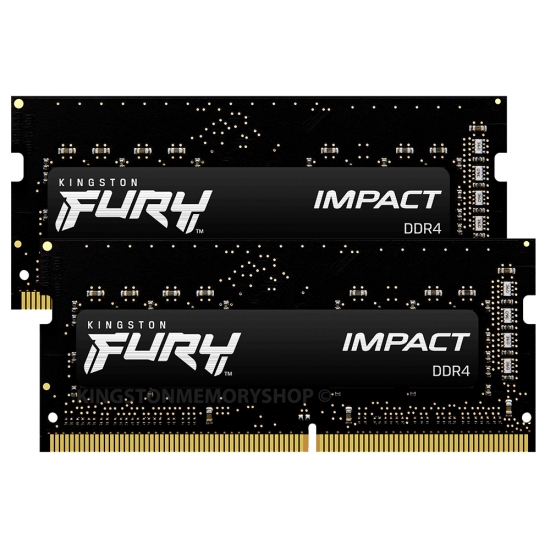 Оперативная память Kingston FURY® Impact DDR4-3200 SODIMM 16ГБ (Kit of 2*8GB) photo 1 Оперативная память Kingston FURY® Impact DDR4-3200 SODIMM 16ГБ (Kit of 2*8GB) photo 1