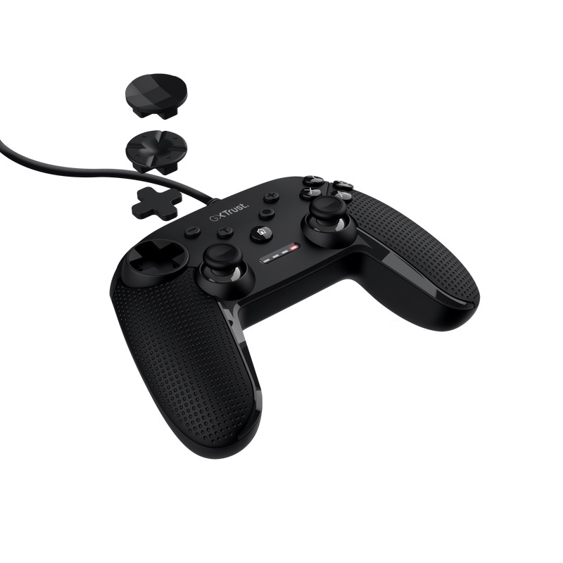 Trust GXT 541 MUTA PC CONTROLLER with pressure-sensitive triggers and extra-long cable, USB, black photo 4