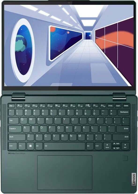 Ноутбук 13.3” Lenovo Yoga C600 YG6 13ABR8 / WUXGA / AMD Ryzen 5 7530U / 16GB / 512GB SSD / Win11HE / Dark Teal photo 7
